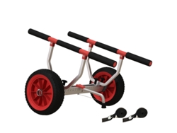 Carro De Aluminio Para Kayak Con Correas De Tensión De 100 Kg.