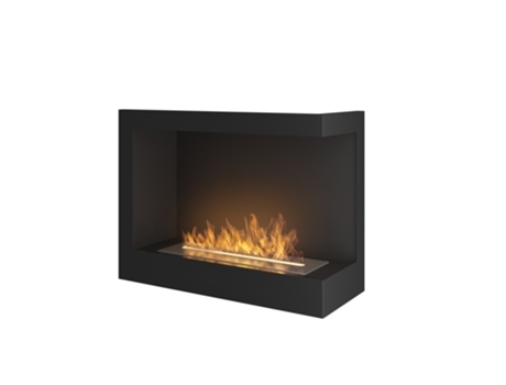 Corner 600 Right SimpleFire Chimenea de bioetanol empotrada con vidrio