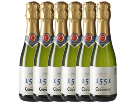 Espumante CODORNÍU Codorníu 1551 Brut Nature Cava Joven (0.2 L - 6 unidades)