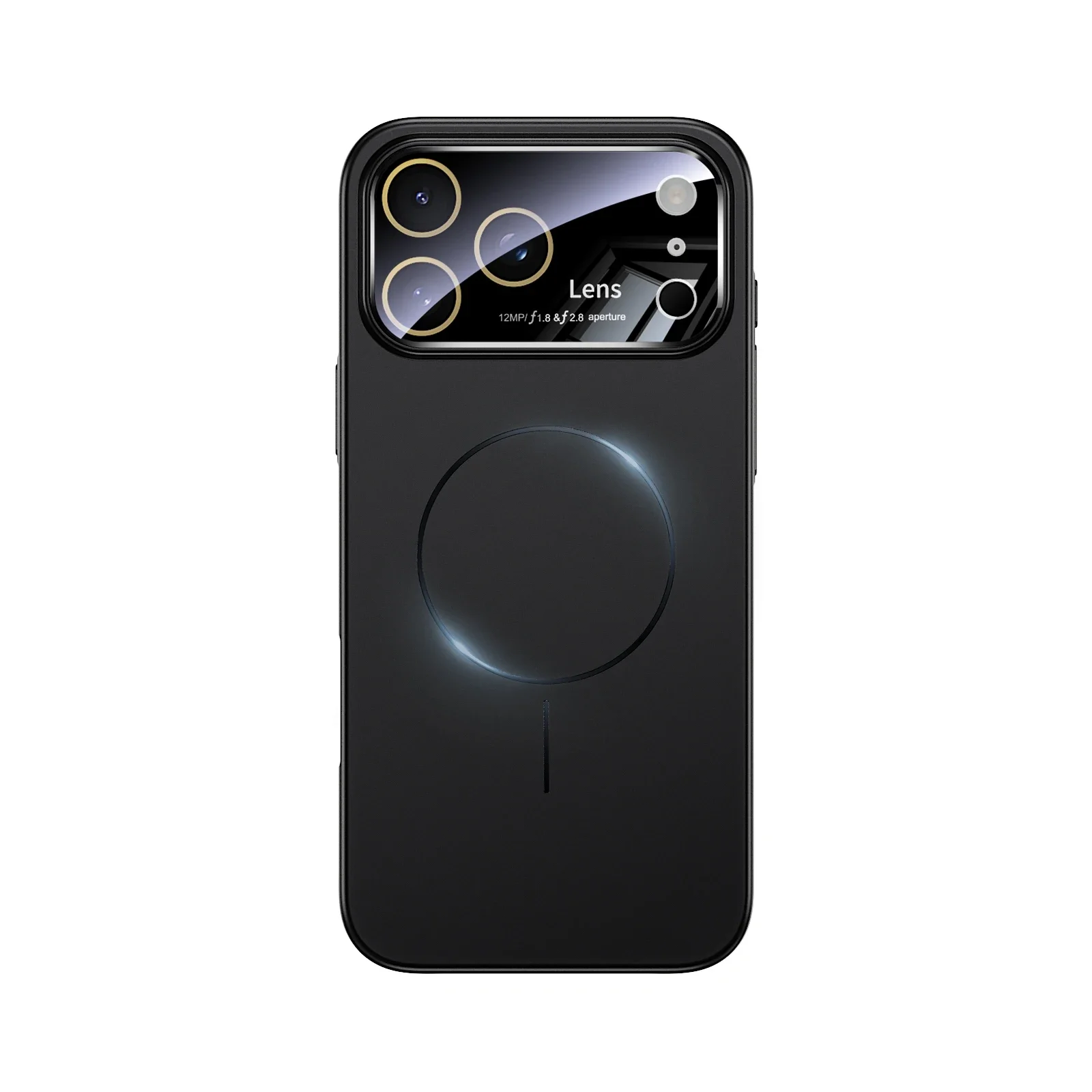 (negro, Iphone 13 Pro Max) Funda Protectora De Lente, Material De Pc De Tacto Agradable, Funda Protectora Con Carga Inalámbrica Magnética