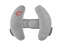 Almohada de soporte ajustable para cabeza y cuello para asiento de coche de bebé gris Siurn