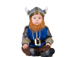 Disfraz de Vikingo azul con sombrero para bebé y niño