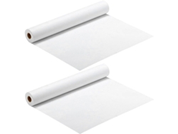 Rollos de papel de dibujo en blanco, 45 cm x 5 m, para niños y niñas, 2 unidades, blanco.