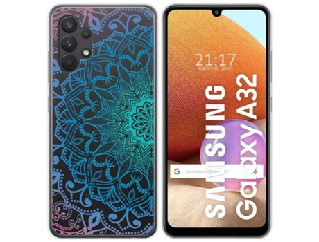 Carcasa Samsung Galaxy A32 4G TUMUNDOSMARTPHONE Dibujos Transparente Multicolor