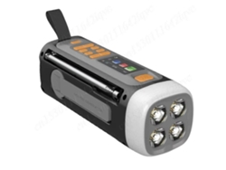 Radio FM portátil recargable GOKOCO con manivela y Bluetooth