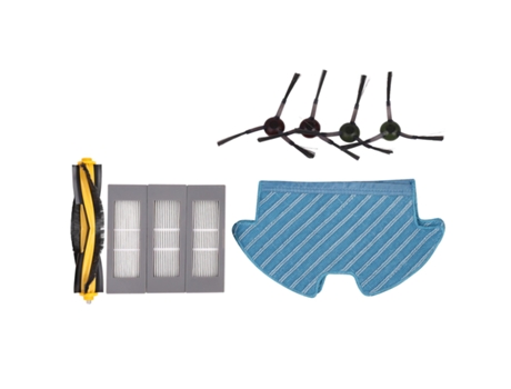 4x escovas laterais + 3x filtros para ecovacs deebot ozmo pincel esfregão pano