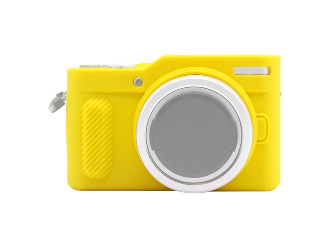 Funda protectora de silicona suave para Panasonic Lumix GF10 amarilla Zruxe