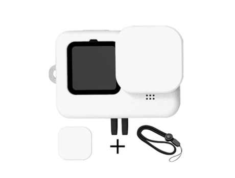 Carcasa para Go Pro Hero 9 Black Silicona Liquida Blanco