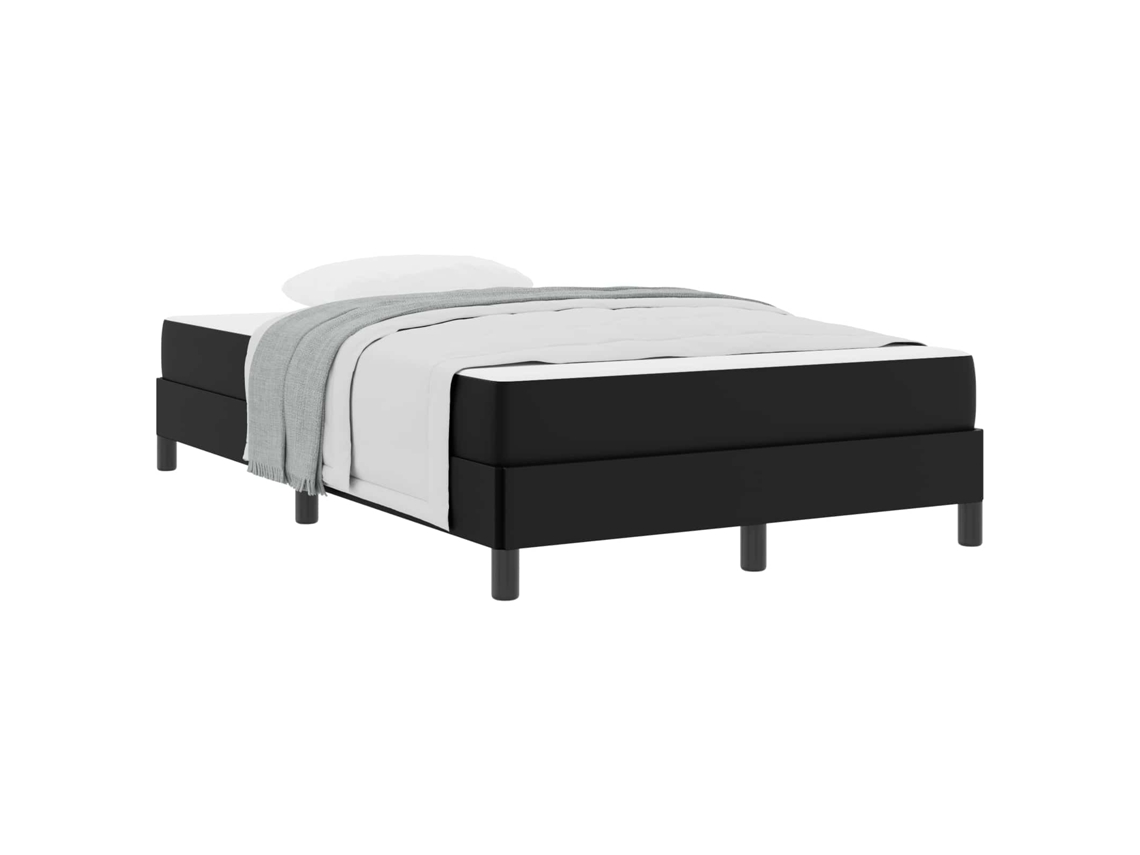 Maison Exclusive - Estructura De Cama Con Colchón Negro 120 X 190 Cm Tela
