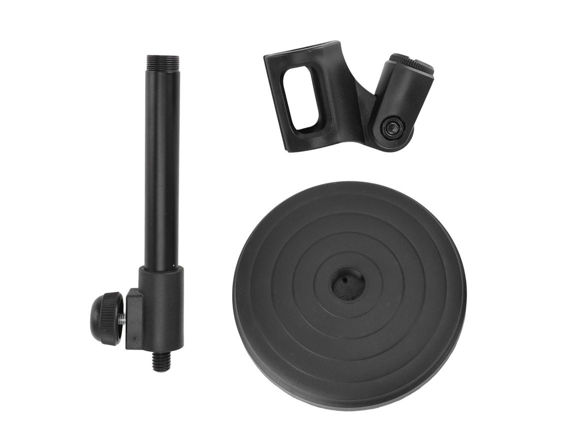 Soporte De Micrófono De Oficina Ajustable Con Base Y Abrazadera Para Salas De Reuniones Y Lugares Públicos.