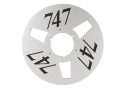 Carrete De Cinta Vacío De Aleación De Aluminio De 1/4 De Pulgada Y 10,5 Pulgadas Con 3 Orificios Para Reproductor De Cinta De Carrete A Carrete.