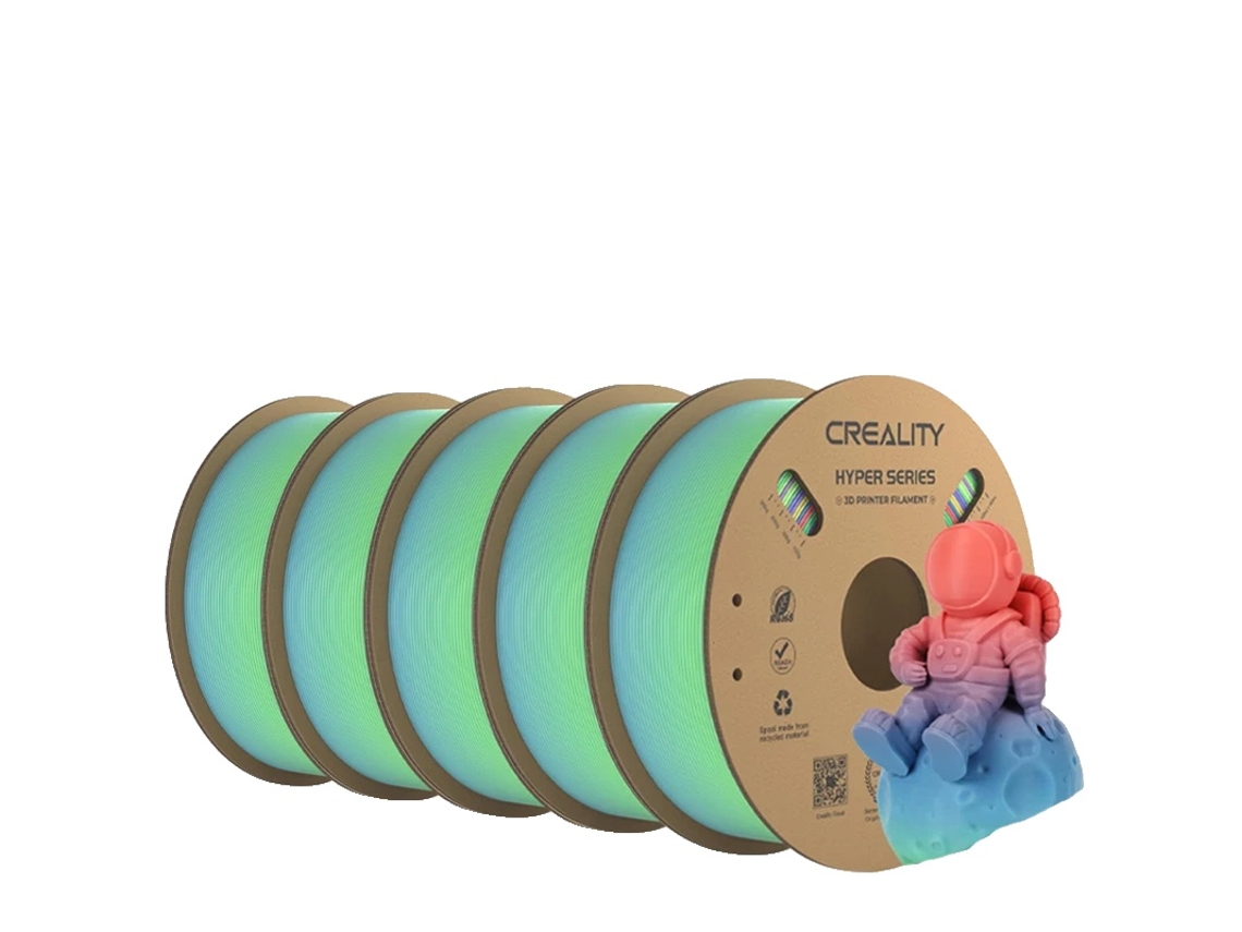 Filamento para impresora 3D, alta velocidad, degradado multicolor, Wildflower Long 5 kg OEM