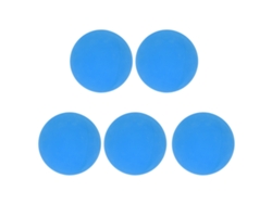 KKLV-5 Pelotas de rebote de 6 cm fabricadas con caucho seguro y ecológico para ejercicios de manos, piscinas infantiles, playas, color azul.