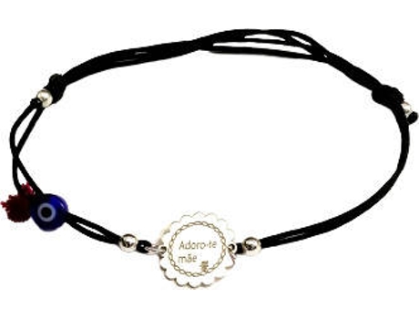 Pulsera HUGODUARTEJÓIAS Te Quiero, Mamá en Portugués (Plata - Plateado - Regulable)