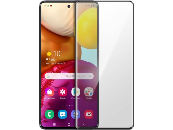 Protector de Cristal Templado Samsung Galaxy A71 AVIZAR Negro