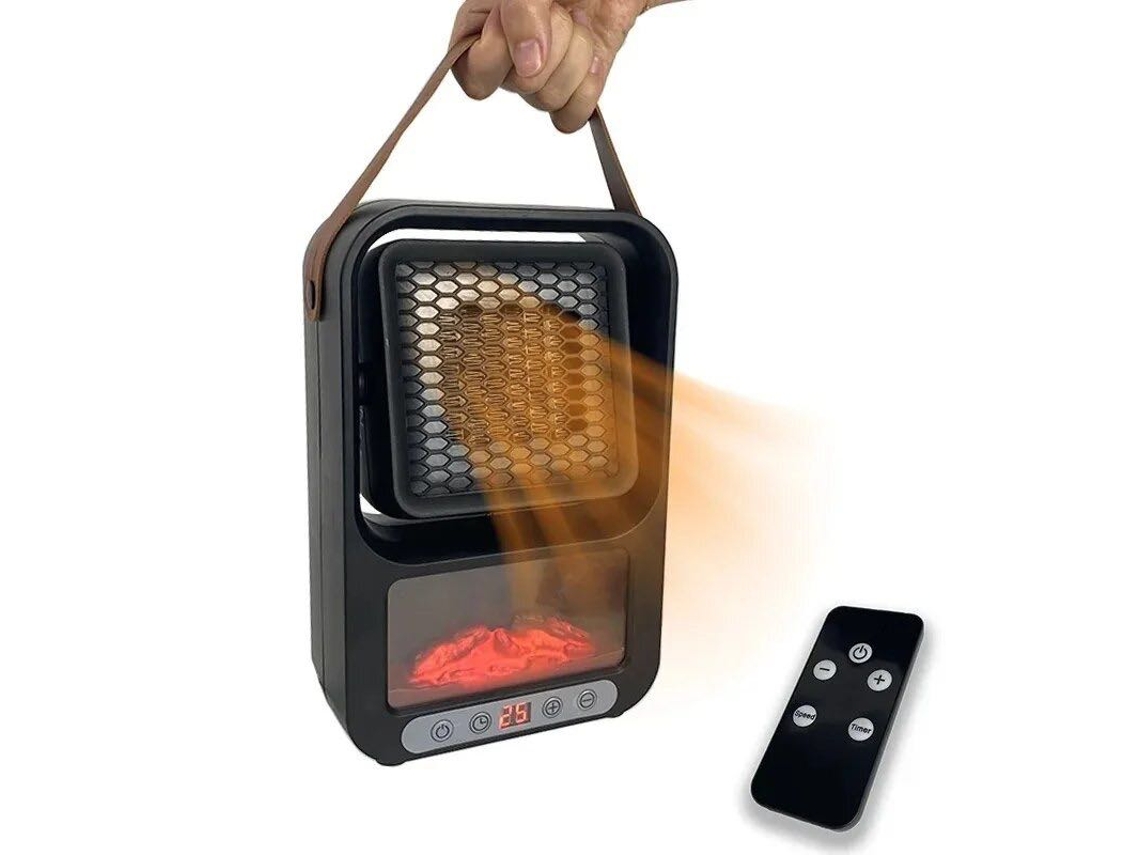 Calefactor eléctrico doméstico con cable de alimentación, puede usarse como estufa o radiador, 1200 W