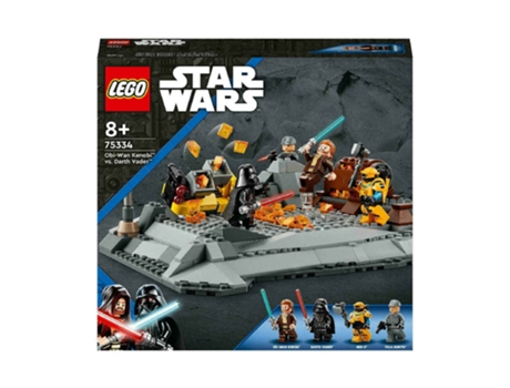 LEGO Star Wars Obi-Wan Kenobi Vs. Darth Vader 75334 (Edad Mínima: 8 Años - 408 Piezas)