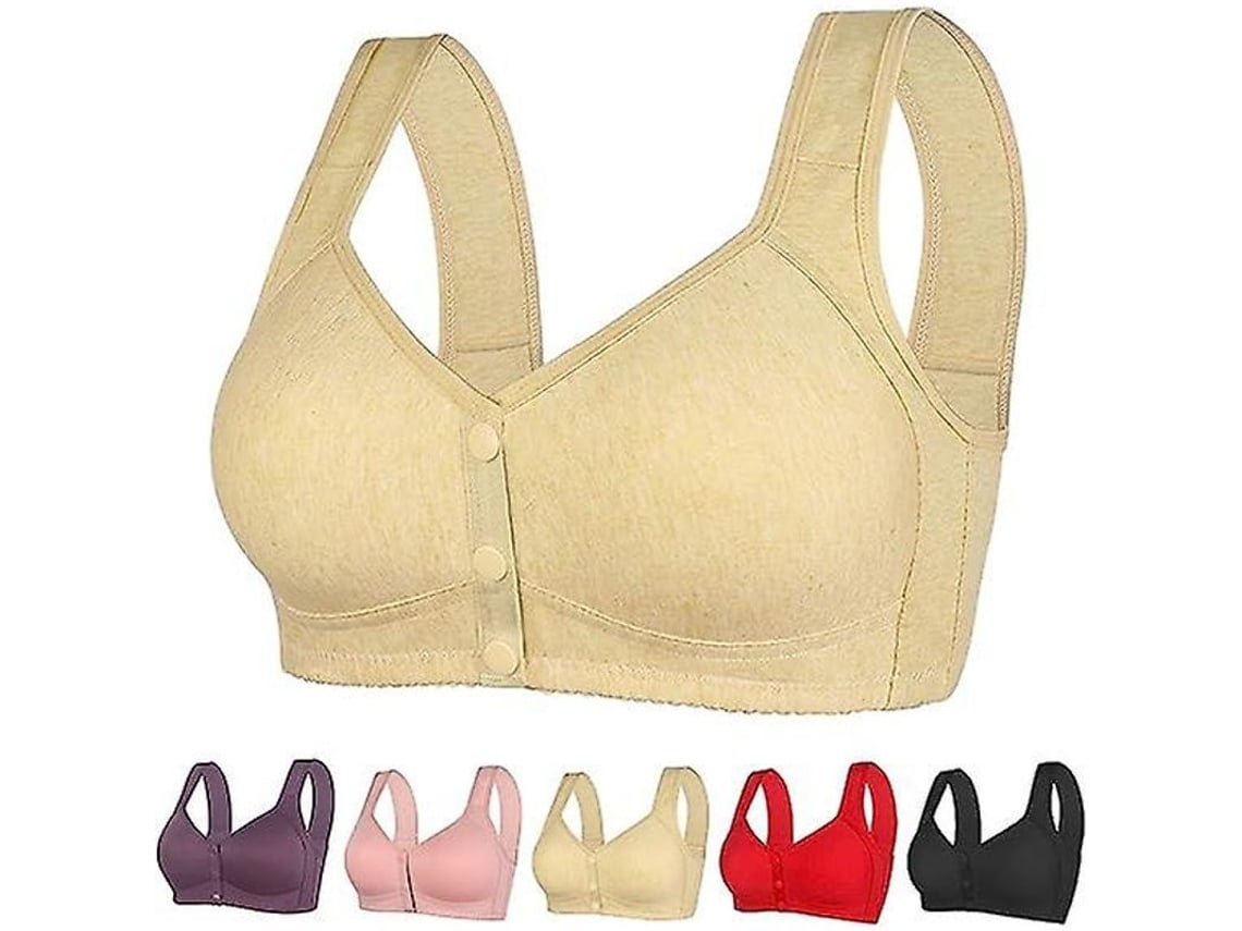 2026-sujetador Daisy Para Mujer, Cierre Frontal Sin Armadura, Soportes Altos Y Confortables, Tirantes Anchos Y Diseño U En La Espalda