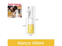 Aceitera en aerosol de plástico, utensilio de cocina ecológico, con dispensador. Mdug (Estilo B, Blanco, 300 ml)
