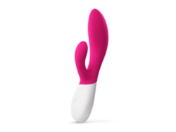 Vibrador 'Rabbit' LELO Ina Wave 2 Cerise para Mujer (Tecnología Wavemotion - 12 Ajustes de Vibración)