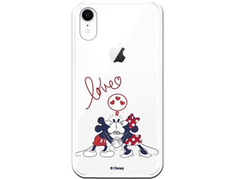 Funda Apple iPhone XR LA CASA DE LAS CARCASAS Mickey y Minnie (Transparente)