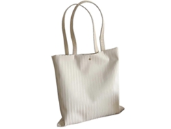 Bolso retro de piel sintética, bolso de mano plisado vintage, bolso de hombro ligero, Lalamoli blanco