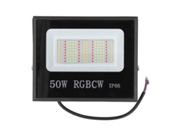 Foco Led Con Carcasa De Aluminio, Pantalla Vidrio Templado, Resistente Al Agua Ip66, Luz Rgb, 85-265