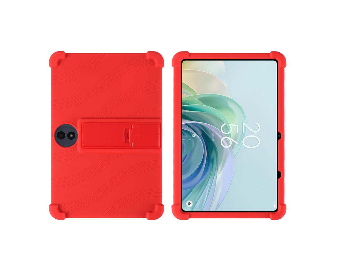 Funda de silicona con soporte para TCL Tab 11 Gen 2 11, funda protectora duradera, color rojo, Digitallab
