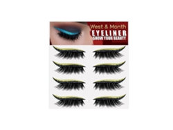 4 pares de pegatinas reutilizables para párpados y pestañas. Maquillaje instantáneo, fácil de aplicar, look natural para el día a día. Rosewell
