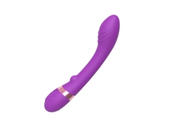 Vibrador de masaje de silicona calentable multifrecuencia para mujer (púrpura) YIZHOOD