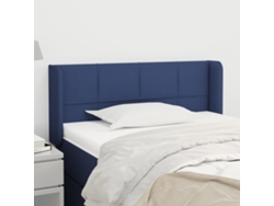 Cabecero De Tela Azul 103x16x78/88 Cm