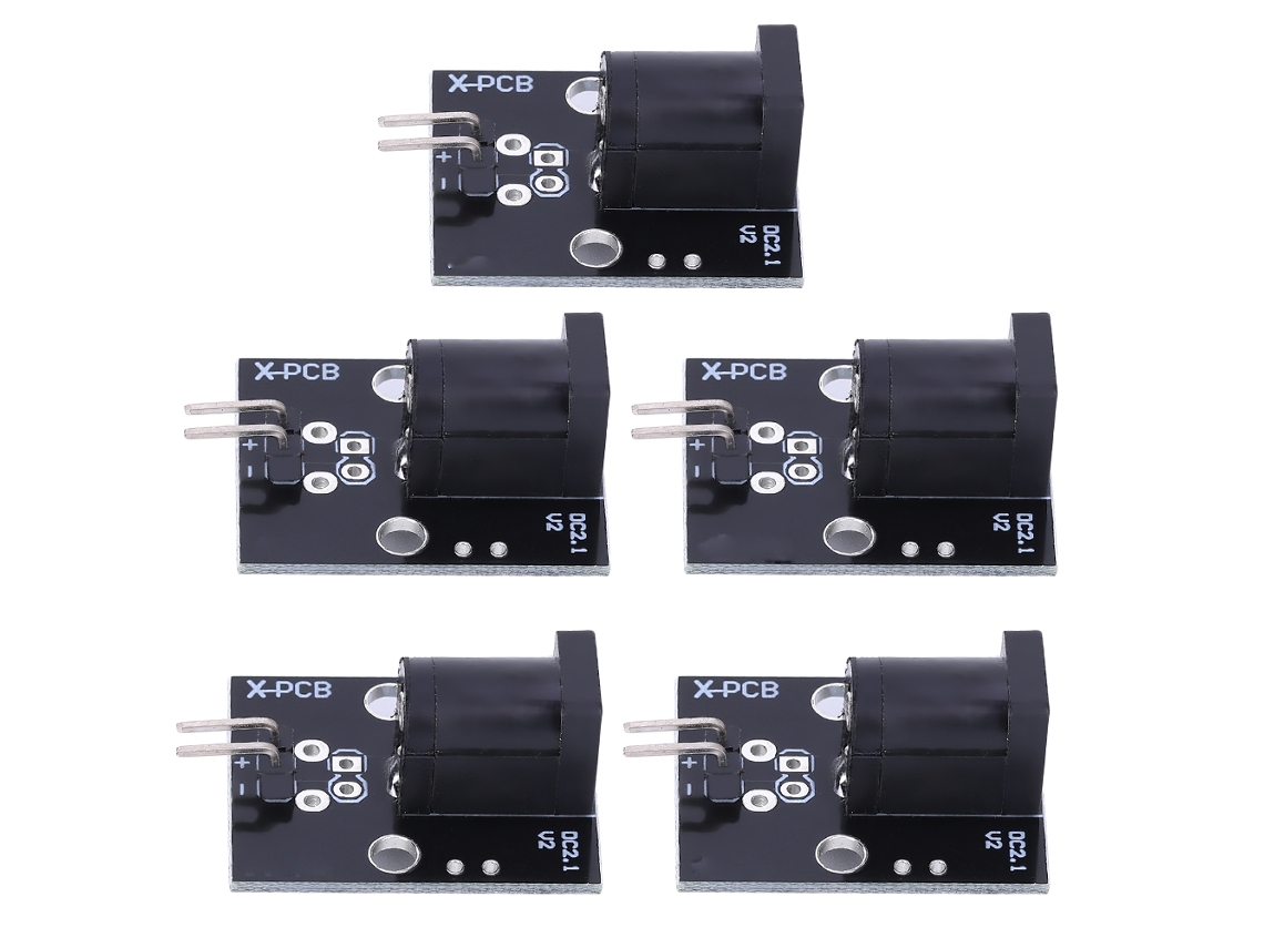 Módulo Convertidor De Interfaz De Alimentación De 5 Piezas Dc2.1 Pines Para Bloques De Construcción Electrónicos
