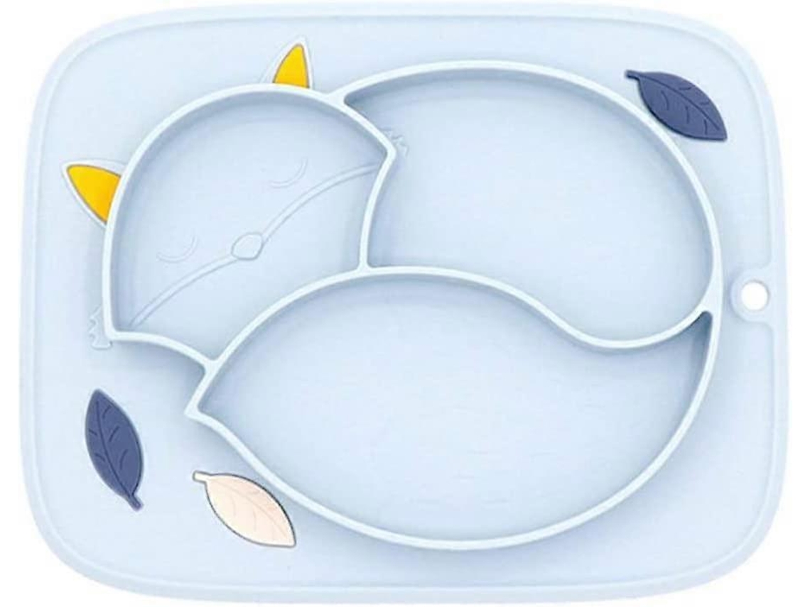Plato de Silicona para Bebé con Divisiones, Tapón Antideslizante de Silicona para Bebé, para Niños Pequeños. Sygo