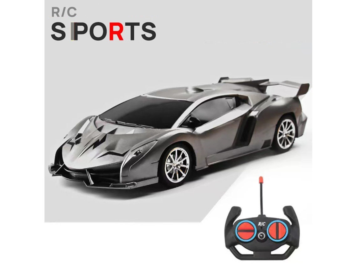Coche RC 1/18 con luz LED, control remoto de 2,4 G, vehículo deportivo de alta velocidad para niños y niñas, Aeuzwr