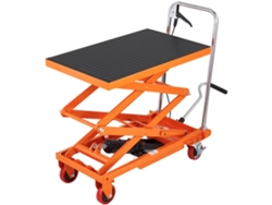 Mesa Elevadora Hidráulica Portátil 150kg con Ruedas y Altura Ajustable hasta 127cm Tekmaquinas