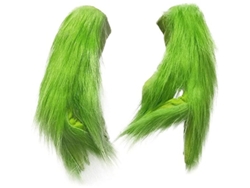 Guantes Verdes De Fantasía Para Navidad Y Carnaval, Hechos De Poliéster, Tamaño 74*17.5*3.5, Ideales Para Jóvenes Y Adultos.