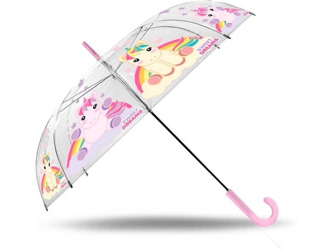 KIDS EUROSWAN Paraguas Sweet Dreams Transparente Campana 46Cm (Edad Mínima Recomendada: 3años)