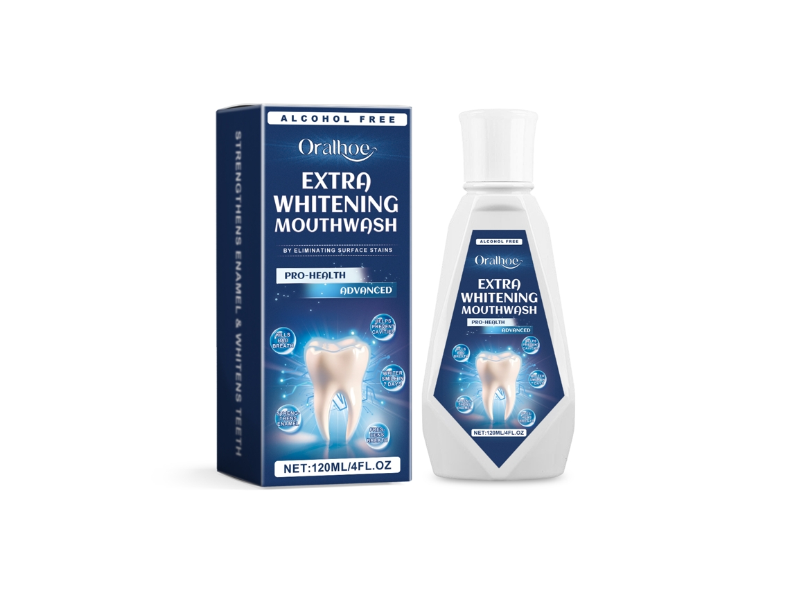 Enjuague bucal blanqueador eficaz para los dientes