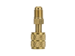 Adaptador De Latón R410 De 1/4" Macho A 5/16" Hembra Para Manguera De Carga De Hvac
