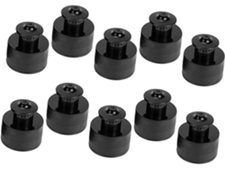 Juego de 10 tapones para botellas de presión, deportivos, negros, Slowmoose