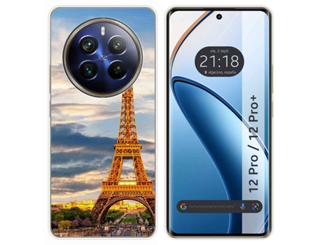 Funda Diseño Paris para Realme 12 Pro 5G / 12 Pro Plus 5G TUMUNDOSMARTPHONE Silicona Multicolor