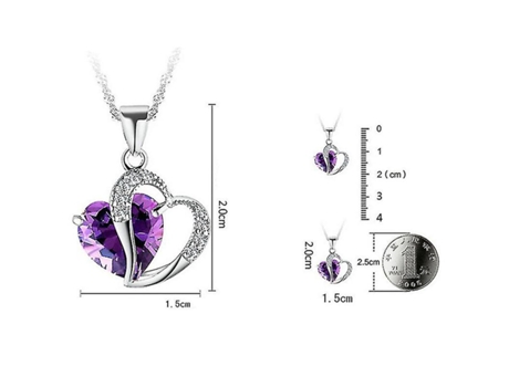 Collar de caladero de fotos personalizado, colgante de corazón de plata esterlina