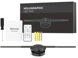 Proyector Holográfico 3d Con Wifi, 352 Led, Ventilador Y Reproductor De Imágenes.