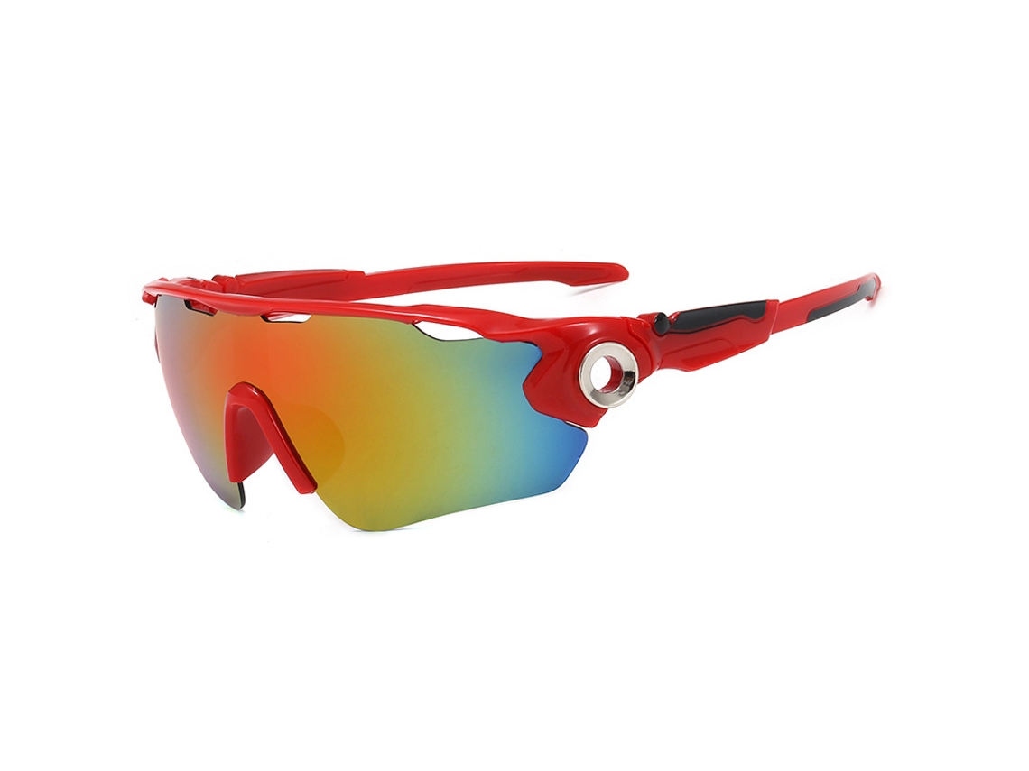 Gafas de sol deportivas Csyy Leisure, para ciclismo y pesca, cómodas de llevar, color rojo