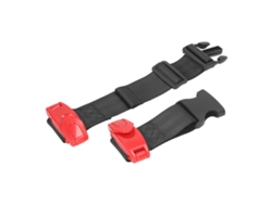 Regulador De Cinturón De Seguridad Infantil De Nailon Suave Ajustable - Rojo