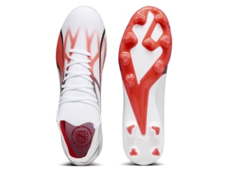 Botas de fútbol Unisex para Fútbol PUMA Ultra Match Fg Blanco (44)