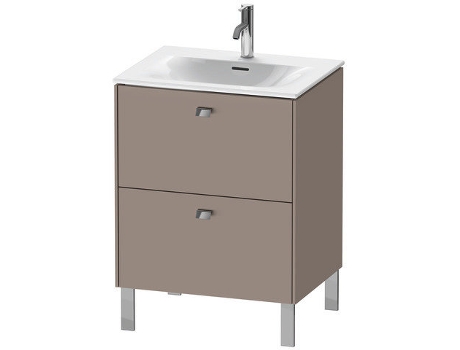 Pedestal de lavabo DURAVIT Brioso vertical 62,0 x 47,9 cm 2 cajones incl. recorte de sifón y delantal para lavabo Viu 234463