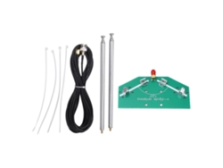 Yncm2026-antena Dipolo V Telescópica Con Conector Sma Hembra 78m‑415mhz Para Radio Fm Y Aplicaciones Aéreas