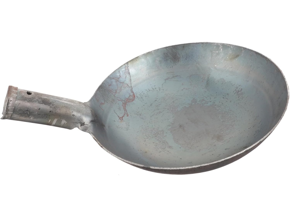 Cucharón De Hierro Resistente De 20 Cm De Diámetro Para Jardinería Y Limpieza Industrial.
