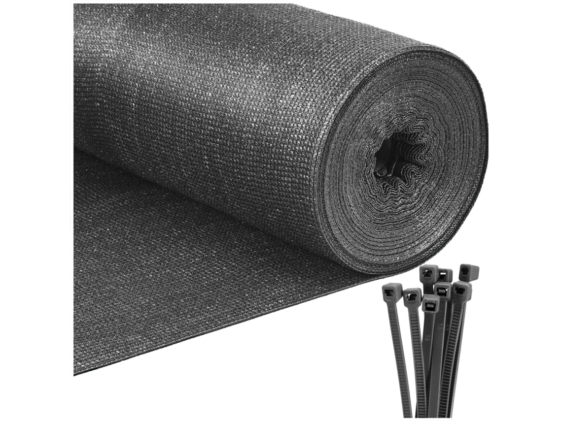Lienzo con un 95 % de cobertura, de 1,7 x 10 metros, peso: 185 g/m², incluye 100 pinzas.